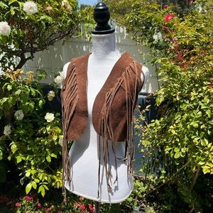 Vintage 1960s/1970s suede vest
